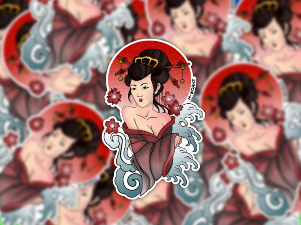 Sticker - Geisha