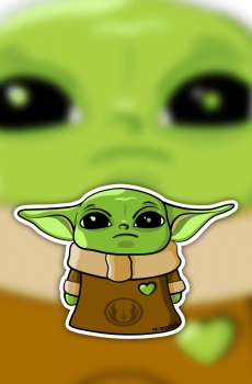 Sticker - Yoda